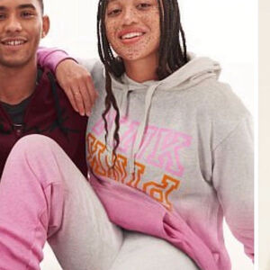 VICTORIA'S SECRET PINK EVERYDAY LOUNGE Fleece Campus Pullover XSMALL